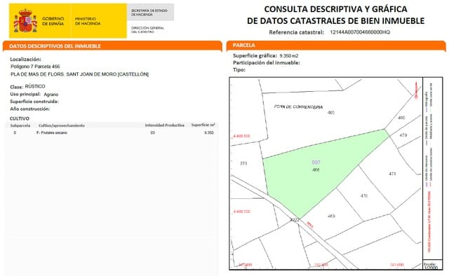 Undeveloped Land for sale in San Juan de Moró - € 50,000 (Ref: 9844134)