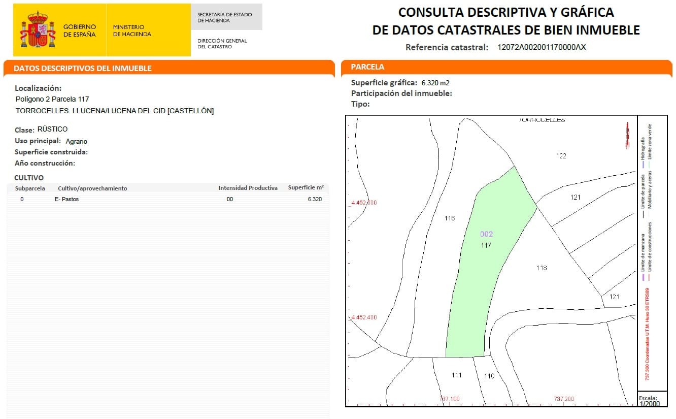 Undeveloped Land for sale in Llucena  - € 35,000 (Ref: 9849742)
