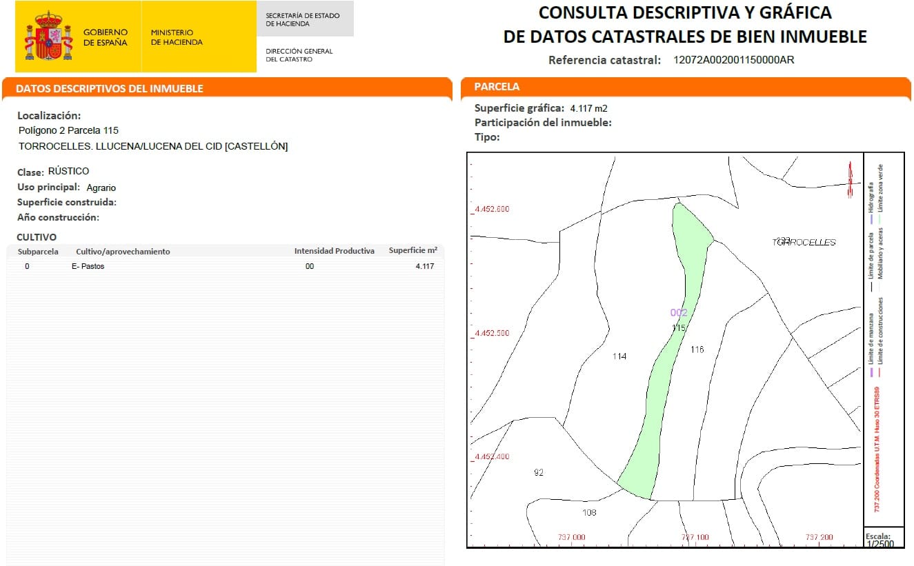 Undeveloped Land for sale in Llucena  - € 35,000 (Ref: 9849742)