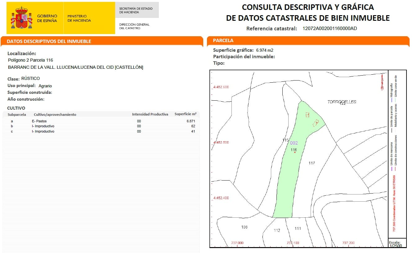 Undeveloped Land for sale in Llucena  - € 35,000 (Ref: 9849742)