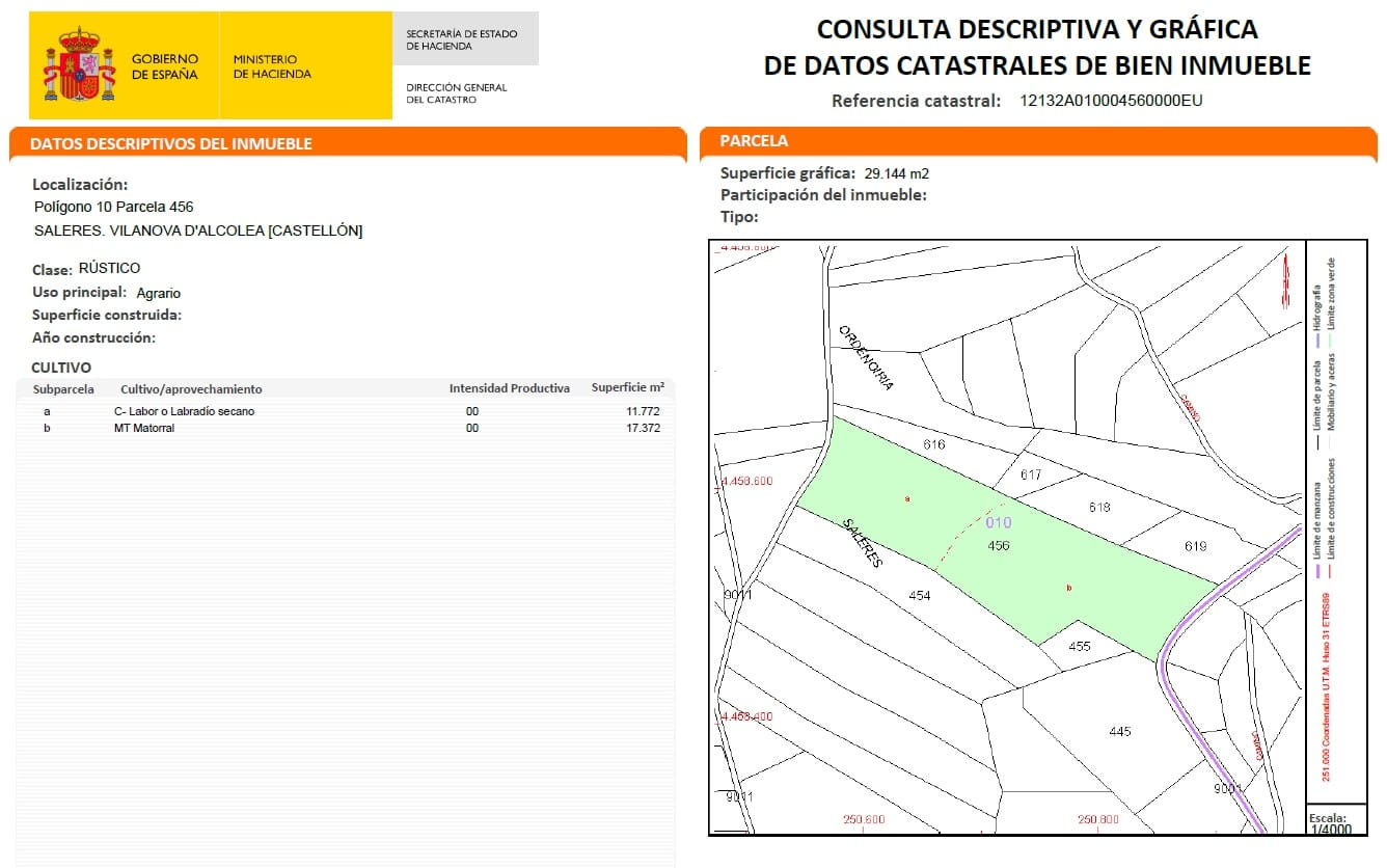 Undeveloped Land for sale in Vilanova d'Alcolea - € 30,000 (Ref: 9863508)