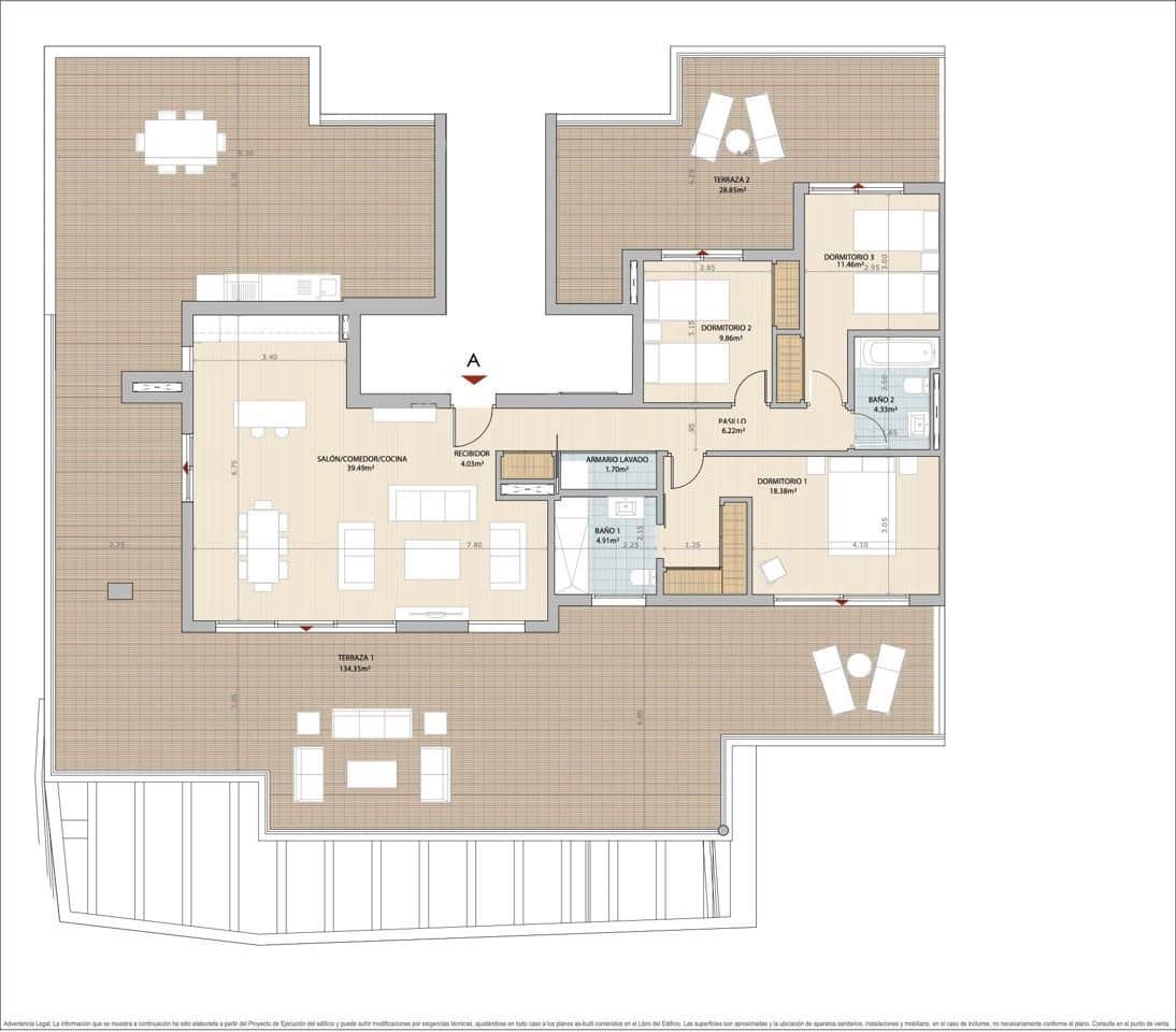 3 bedroom Flat for sale in Mijas Costa with pool garage - € 697,700 (Ref: 9376653)