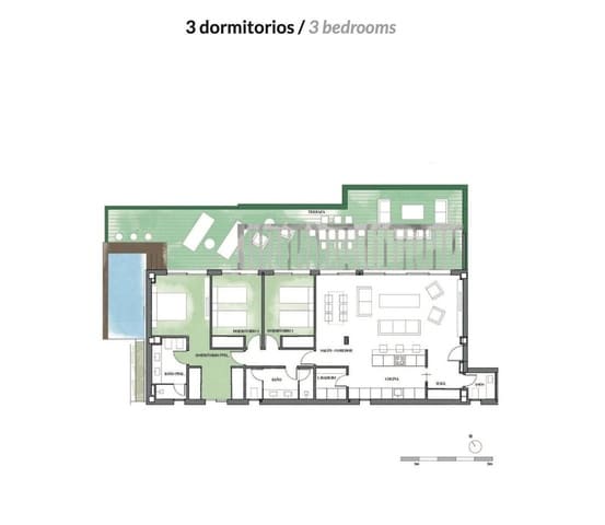 2 bedroom Flat for sale in Mijas Costa, Mijas - € 890,000 (Ref: 9376654)
