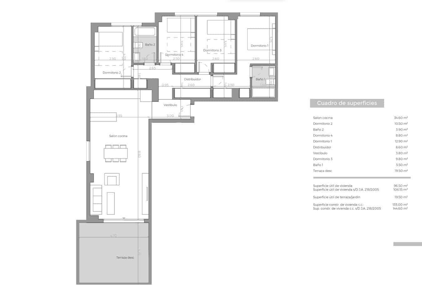 Piso de 4 habitaciones en Mijas Costa en venta - 482.400 € (Ref: 9376660)
