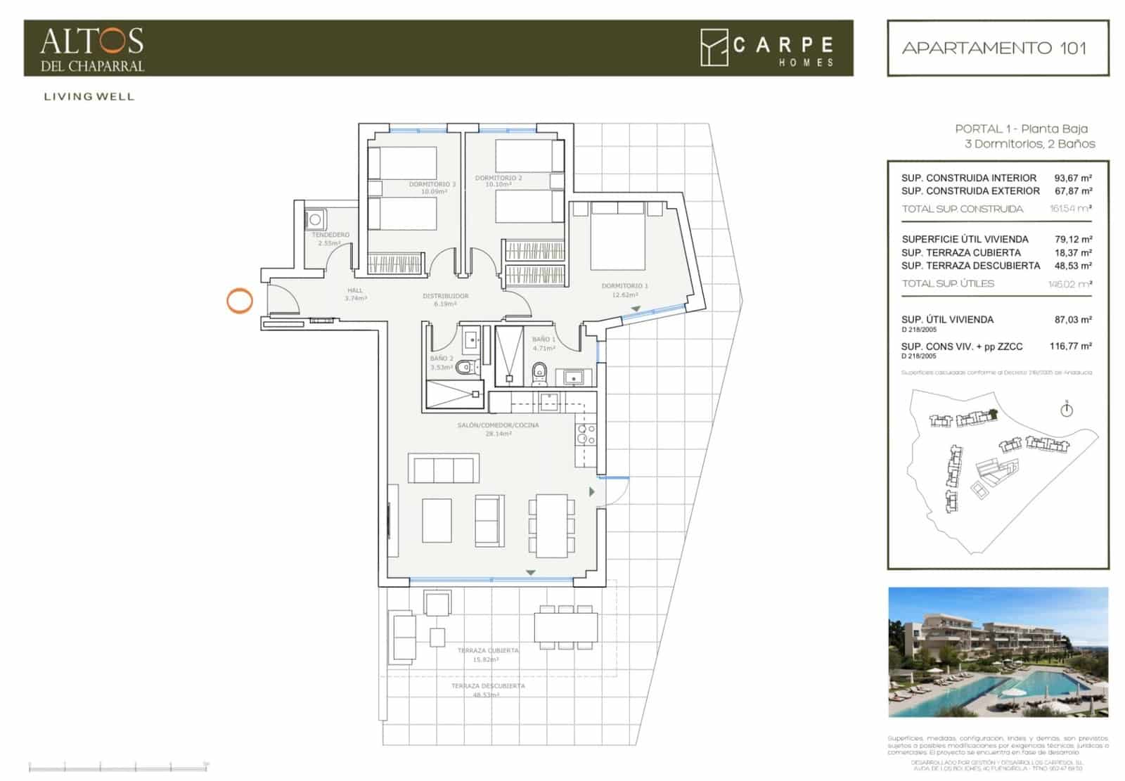 3 quarto Apartamento para venda em Mijas com piscina garagem - 611 000 € (Ref: 9530073)