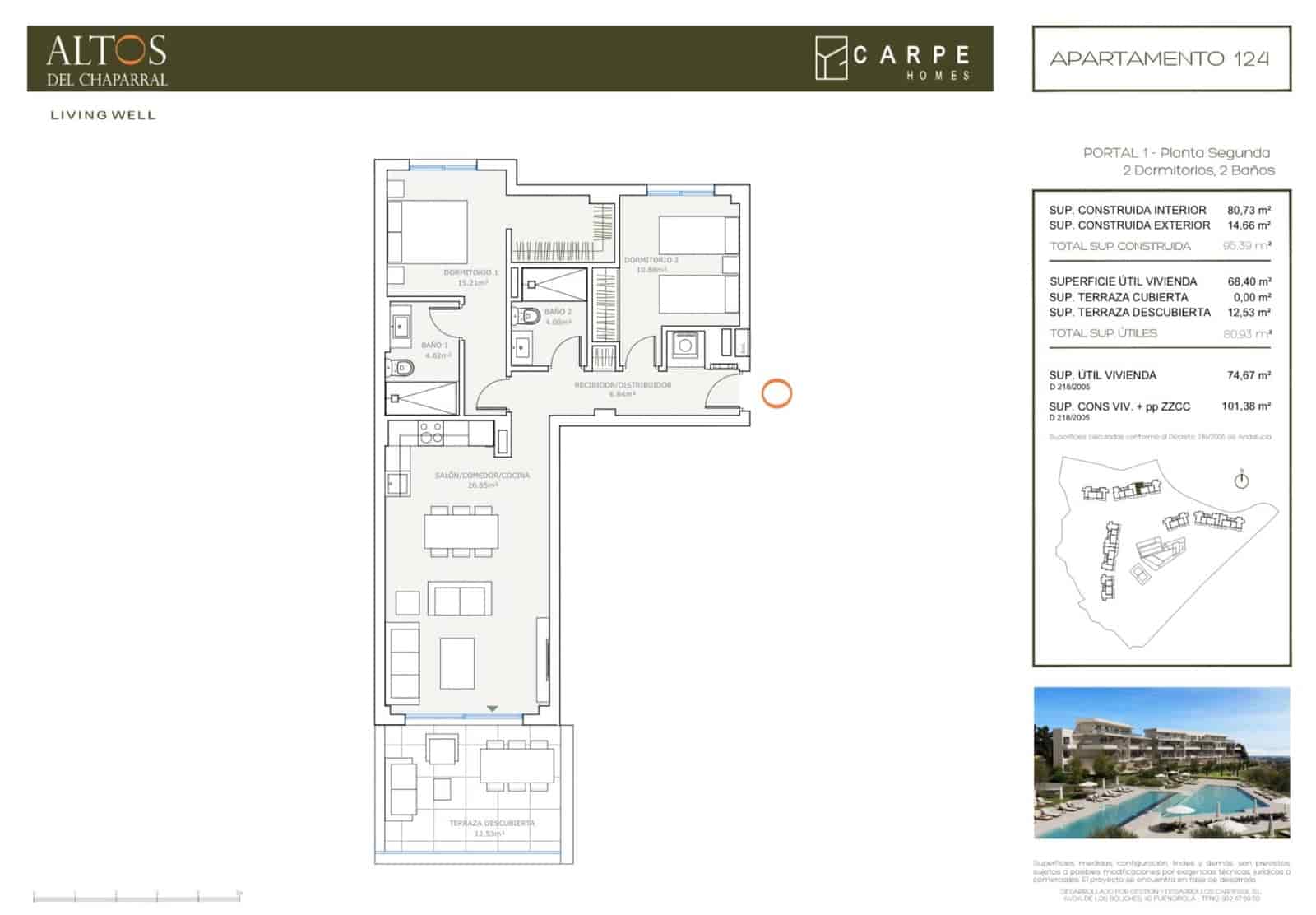 3 quarto Apartamento para venda em Mijas com piscina garagem - 611 000 € (Ref: 9530073)