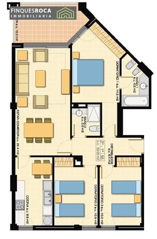 3 soveværelse Lejlighed til salg i Sant Carles de la Ràpita med swimmingpool - € 235.000 (Ref: 9265392)