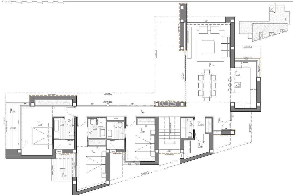 Chalet de 3 habitaciones en Benitachell / Benitatxell en venta con piscina - 1.871.000 € (Ref: 7232329)