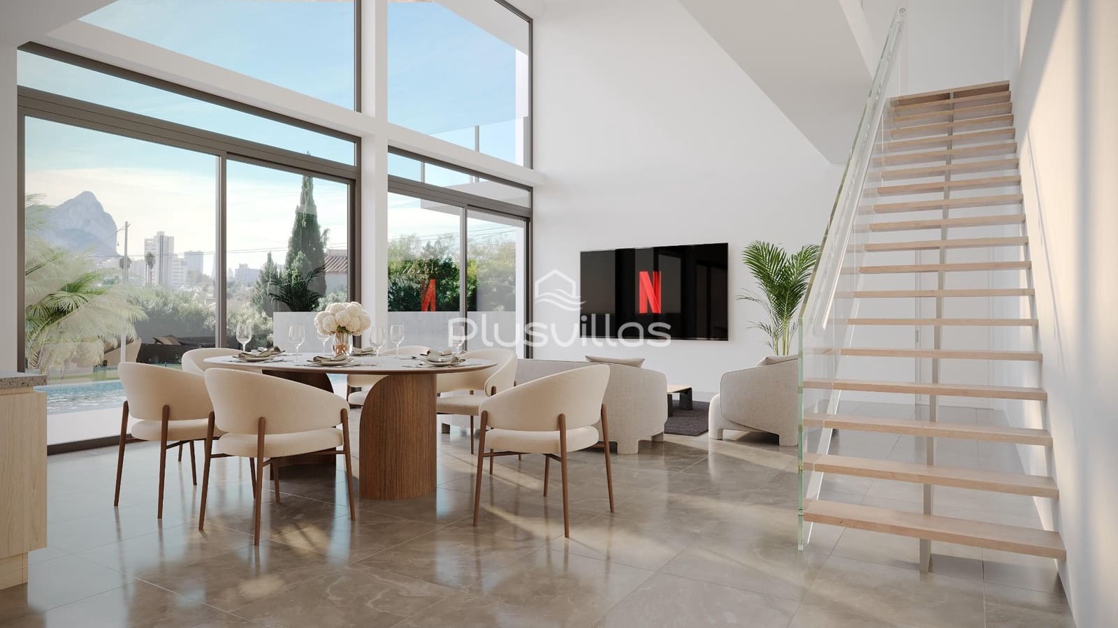 Chalet de 3 habitaciones en Calpe / Calp en venta con piscina - 1.099.000 € (Ref: 9468673)