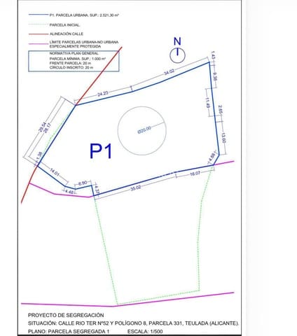 Bauplatz zu verkaufen in Pinar del Advocat - Cometa, Teulada-Moraira - 459.000 € (Ref: 9733223)