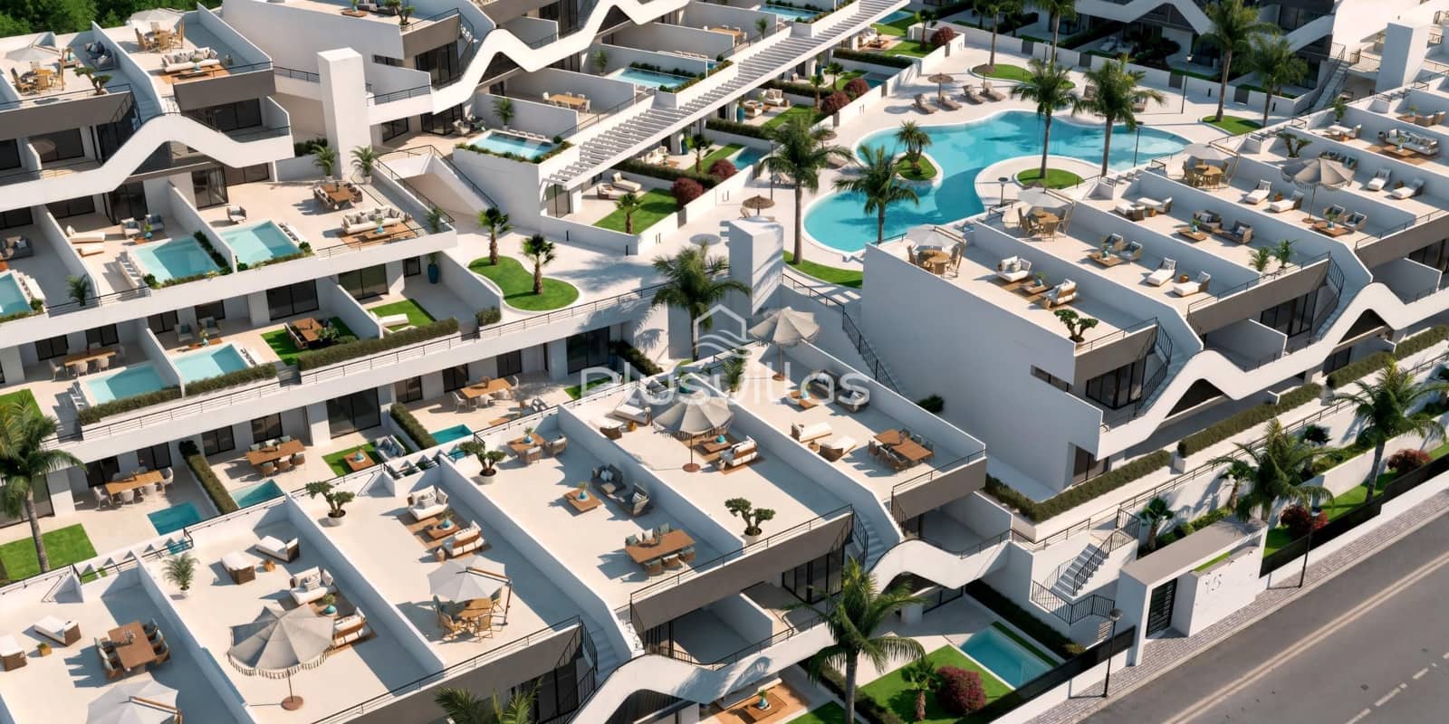 2 bedroom Apartment for sale in Alfaz del Pi / L'Alfas del Pi with pool - € 274,000 (Ref: 9867272)