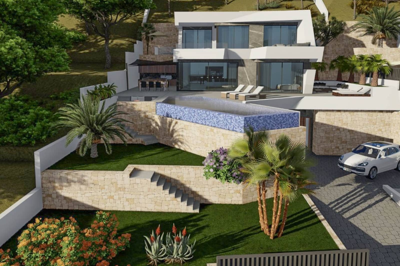 4 soveværelse Villa til salg i Calpe / Calp med swimmingpool - € 1.690.000 (Ref: 9946457)