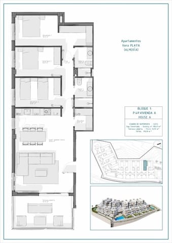 3 sypialnia Apartament na sprzedaż w Vera z basenem - 275 000 € (Ref: 10005688)
