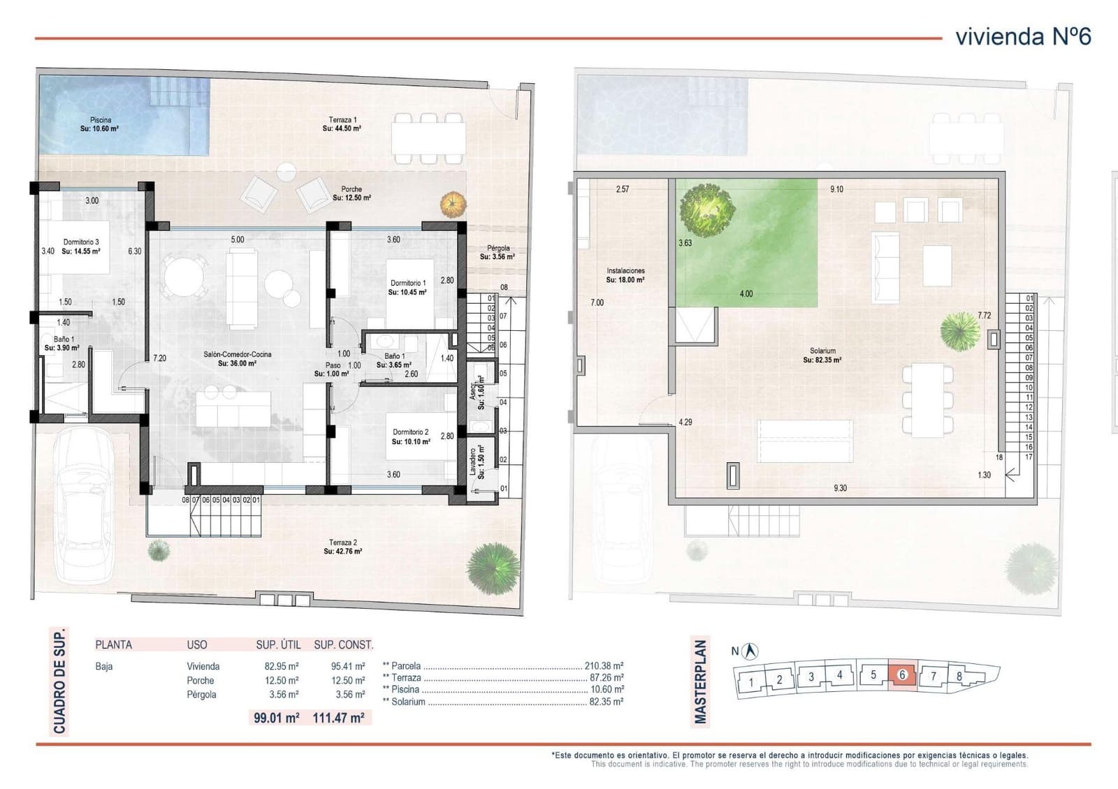 3 bedroom Semi-detached Villa for sale in Sucina with pool - € 329,900 (Ref: 10005694)