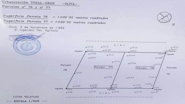 Tontti myytävänä paikassa Oliva - 320 000 € (Ref: 9164745)