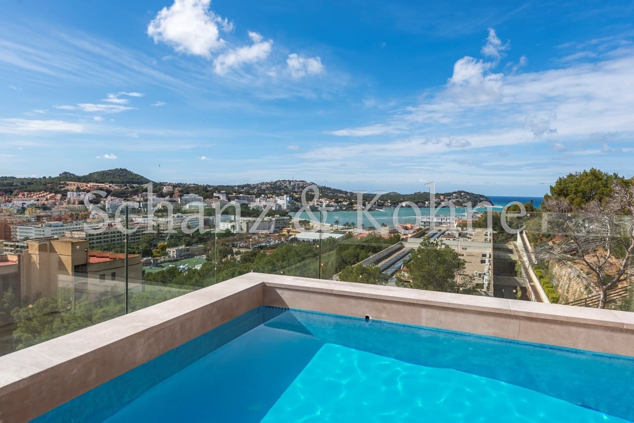 4 makuuhuone Kattohuoneisto myytävänä paikassa Santa Ponsa mukana uima-altaan - 2 820 000 € (Ref: 9653345)