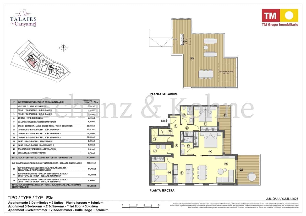 3 soveværelse Penthouse til salg i Cala Mesquida - € 752.000 (Ref: 9829896)