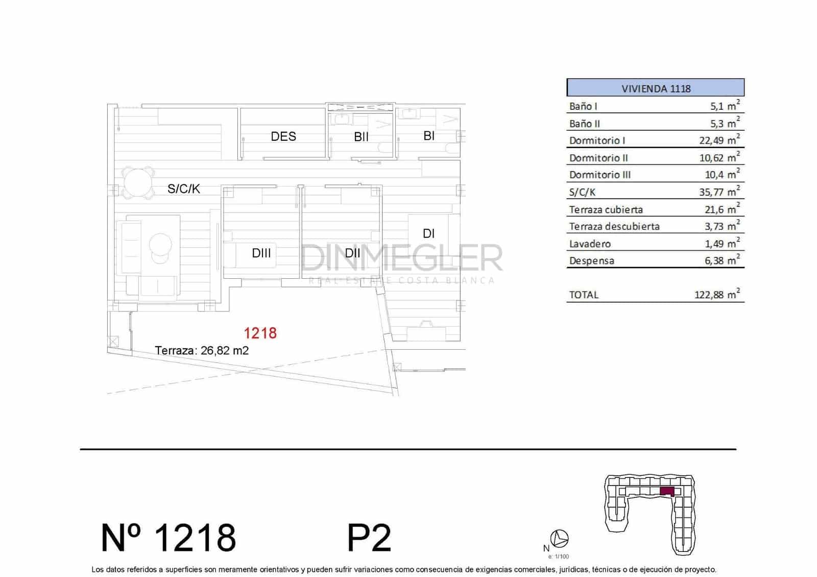 3 sypialnia Apartament na sprzedaż w San Miguel de Salinas z basenem - 269 900 € (Ref: 8816085)