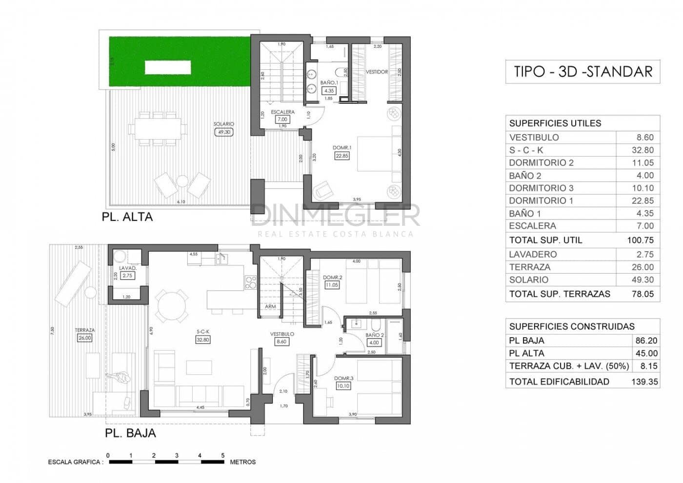 3 chambre Villa/Maison à vendre à Orihuela Costa avec piscine - 750 000 € (Ref: 8895059)