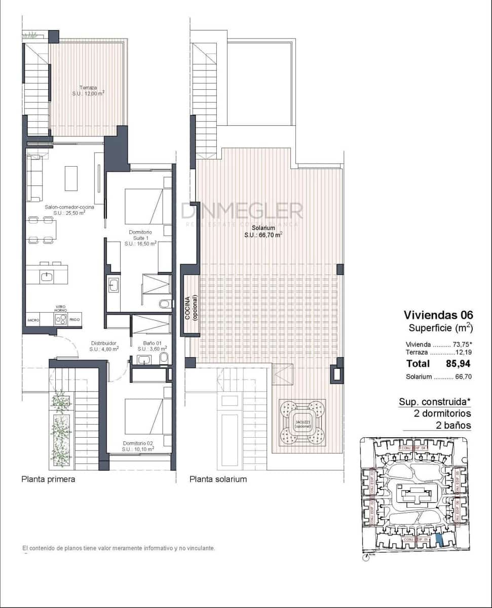 2 bedroom Bungalow for sale in Ciudad Quesada with pool - € 324,000 (Ref: 8916602)