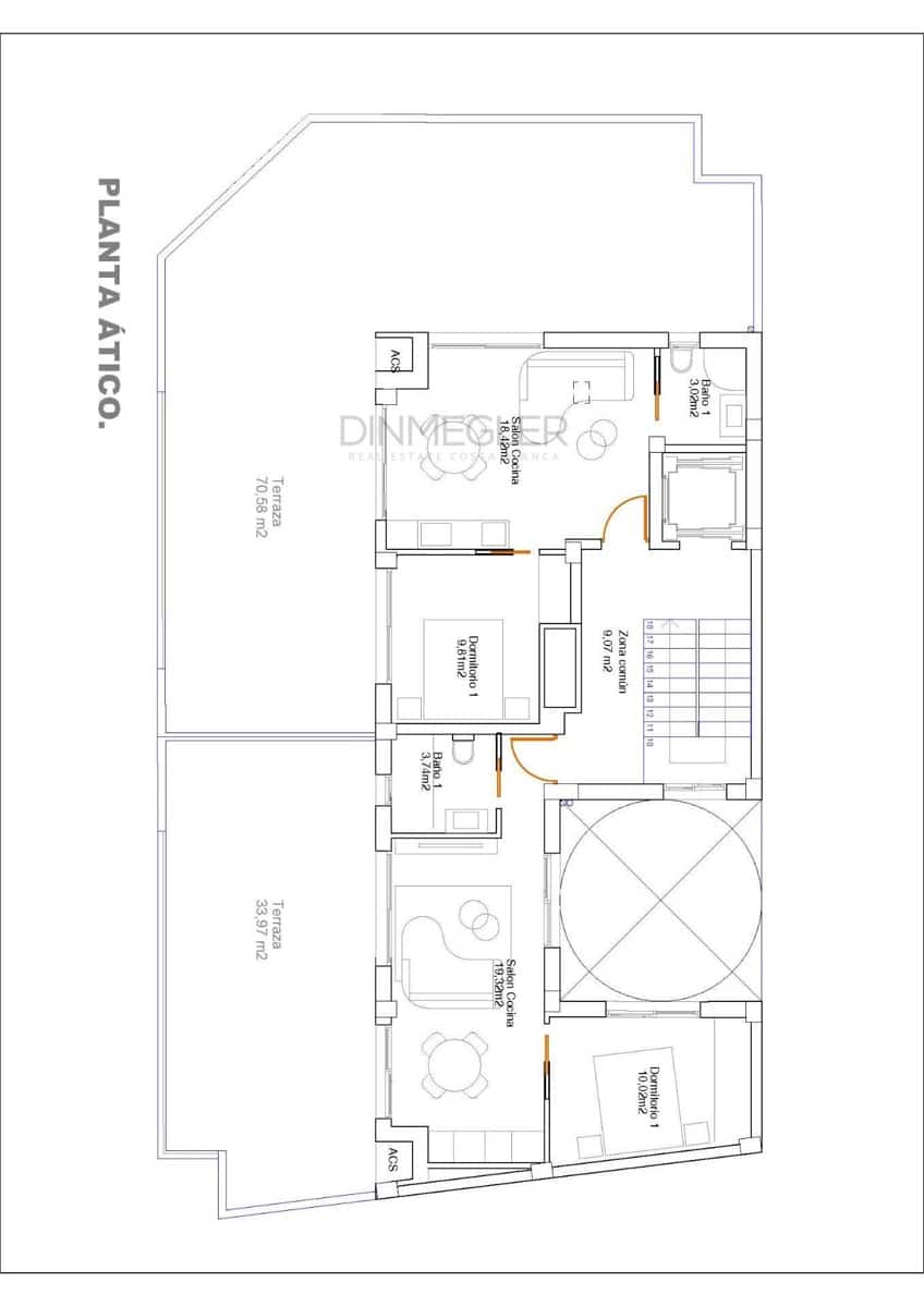 1 sypialnia Penthouse na sprzedaż w Guardamar del Segura - 269 500 € (Ref: 8951912)