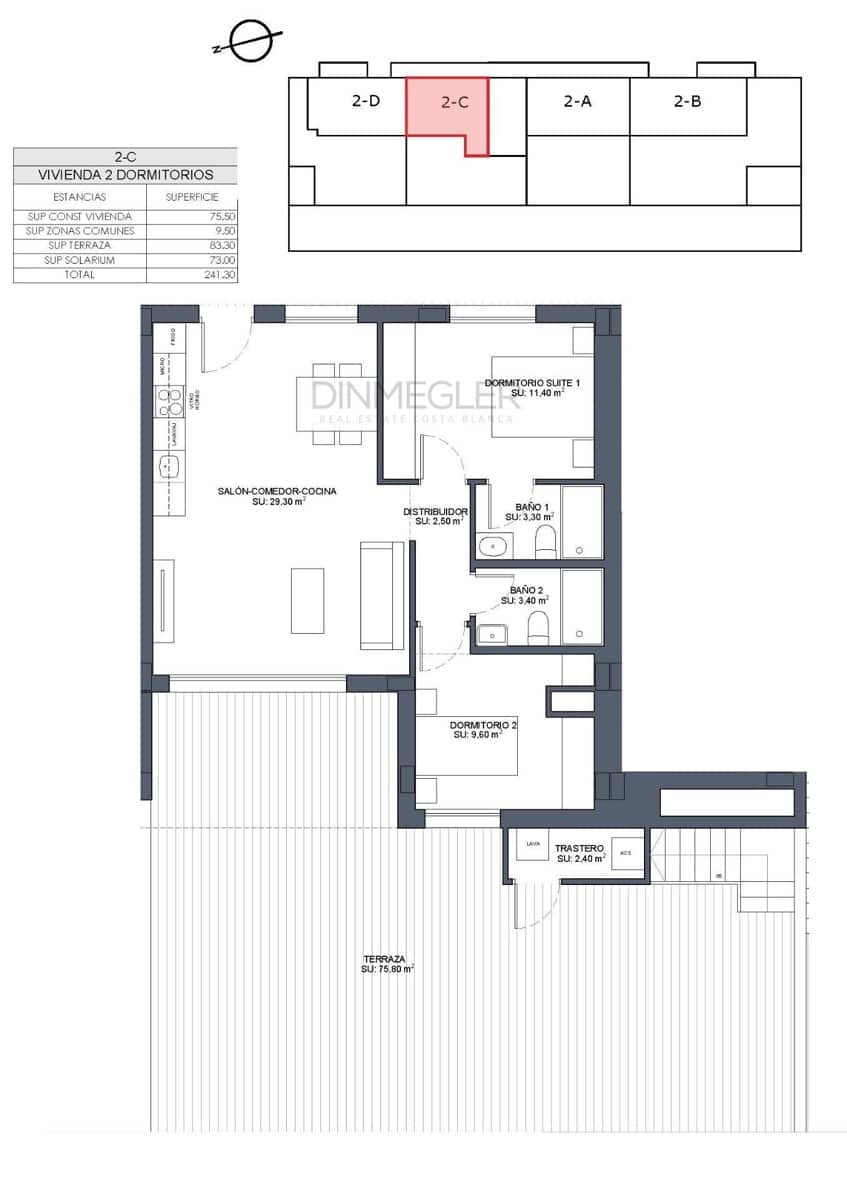 2 soveværelse Penthouse til salg i Benijofar med swimmingpool garage - € 441.000 (Ref: 9089701)