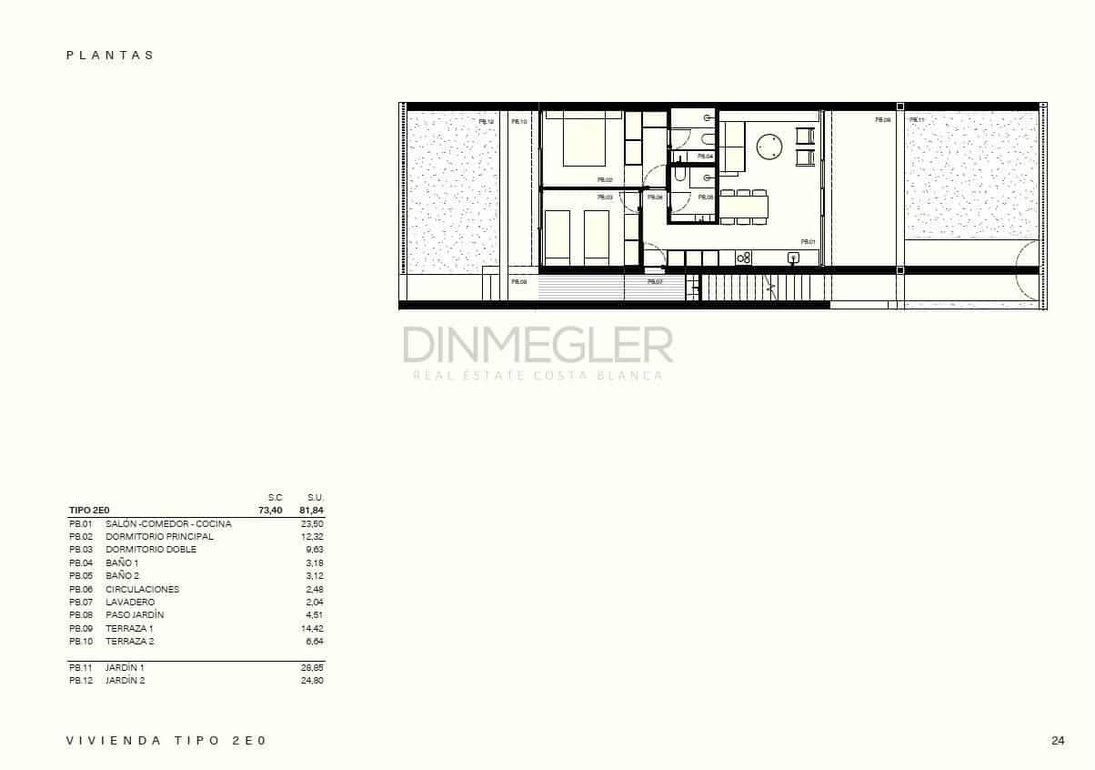 Bungalow de 2 habitaciones en Los Balcones en venta con piscina - 259.000 € (Ref: 9543539)