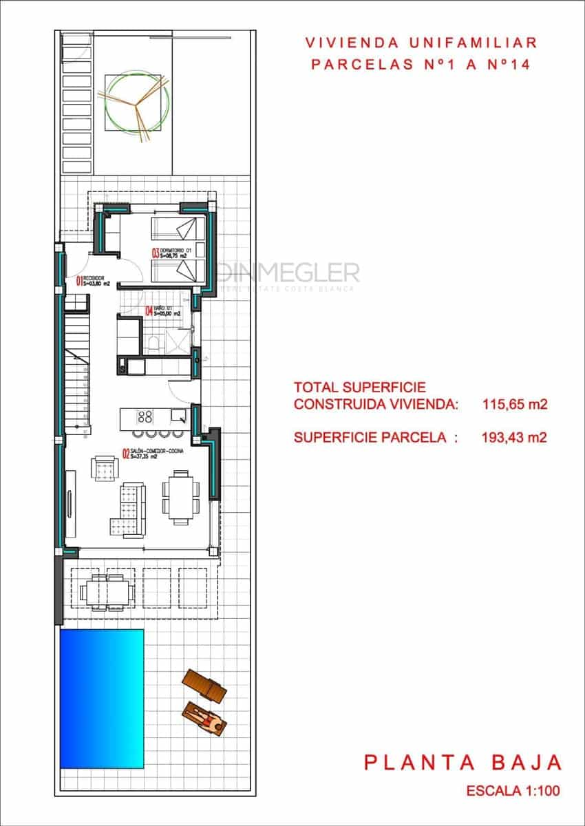 3 Zimmer Villa zu verkaufen in Aguas Nuevas mit Pool - 499.900 € (Ref: 9548136)