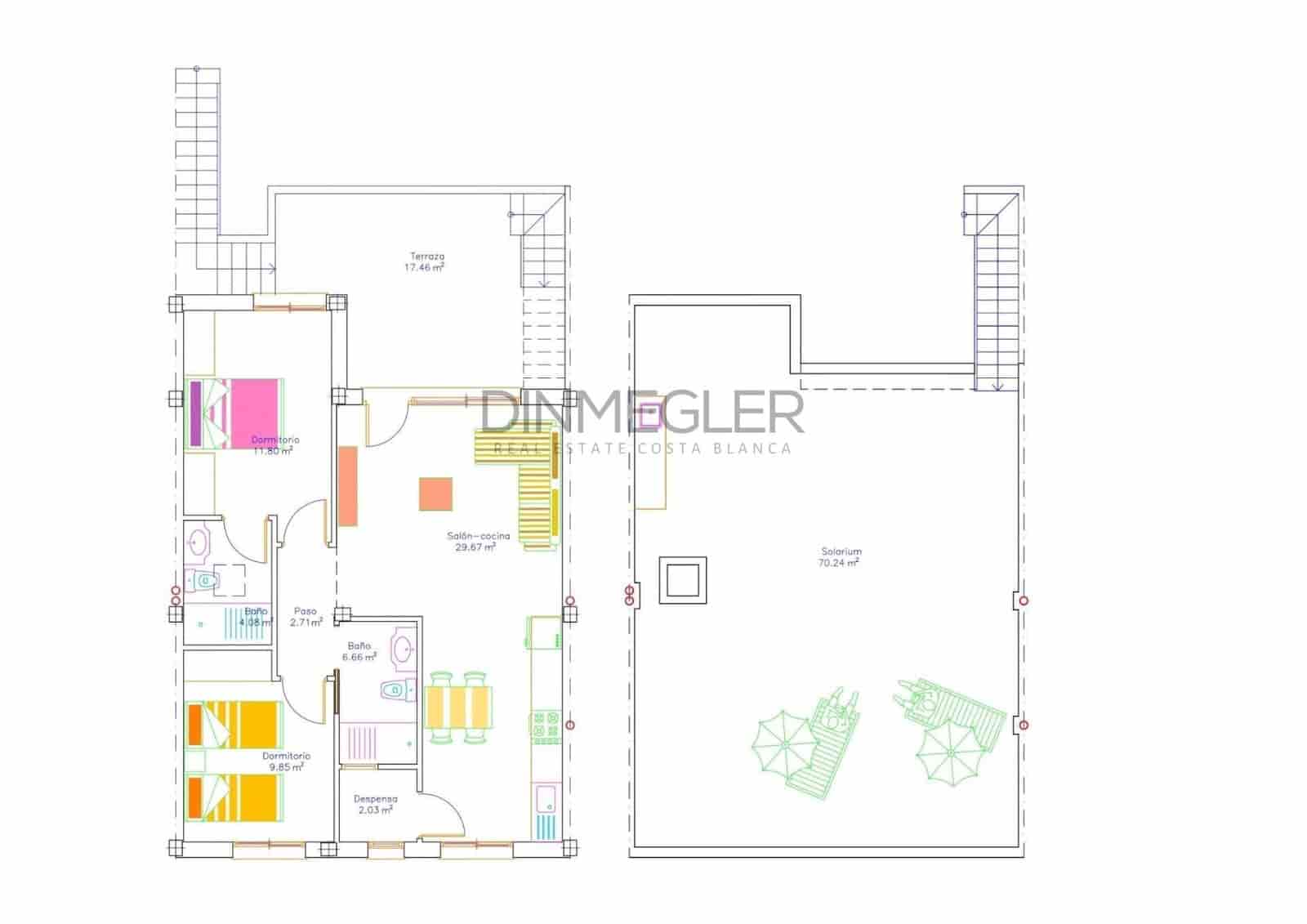 3 sypialnia Bungalow na sprzedaż w San Javier z basenem - 272 900 € (Ref: 9565134)