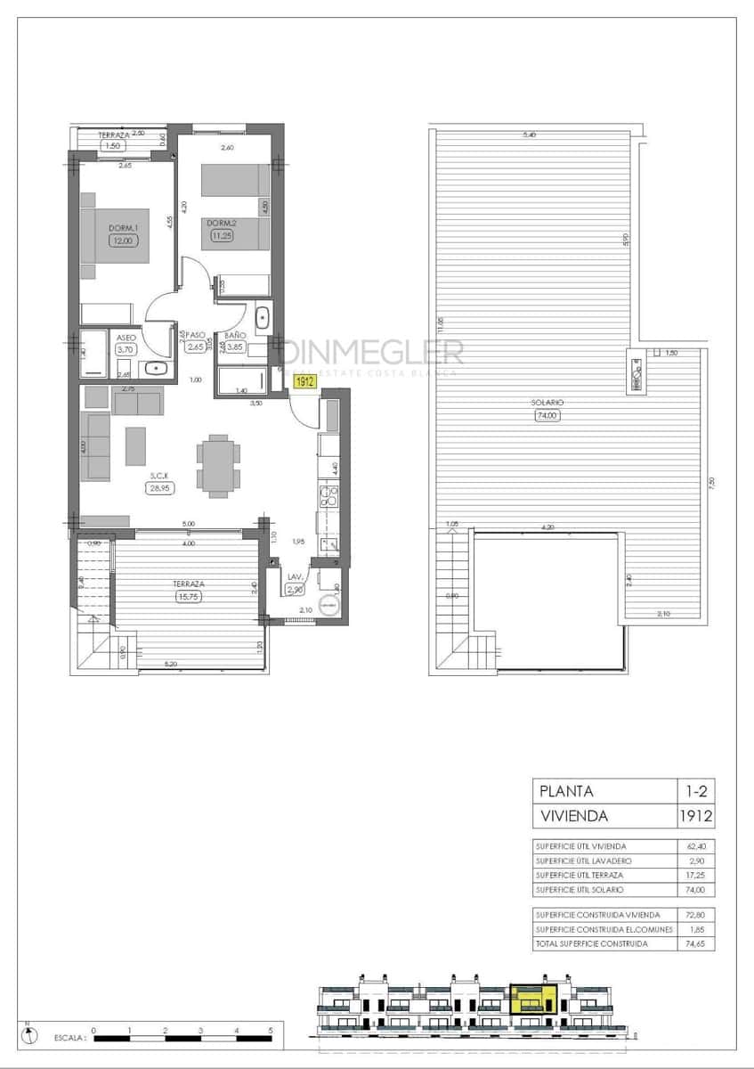 2 slaapkamer Bungalow te koop in Algorfa met zwembad garage - € 325.000 (Ref: 9586401)
