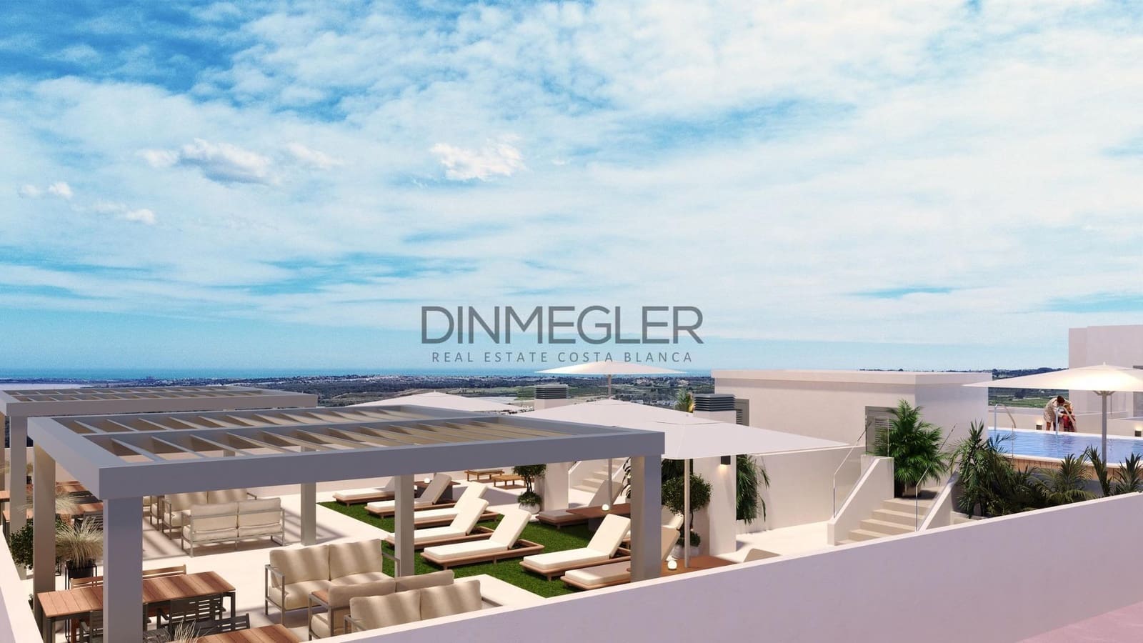 2 chambre Penthouse à vendre à San Miguel de Salinas avec piscine - 155 000 € (Ref: 9586409)