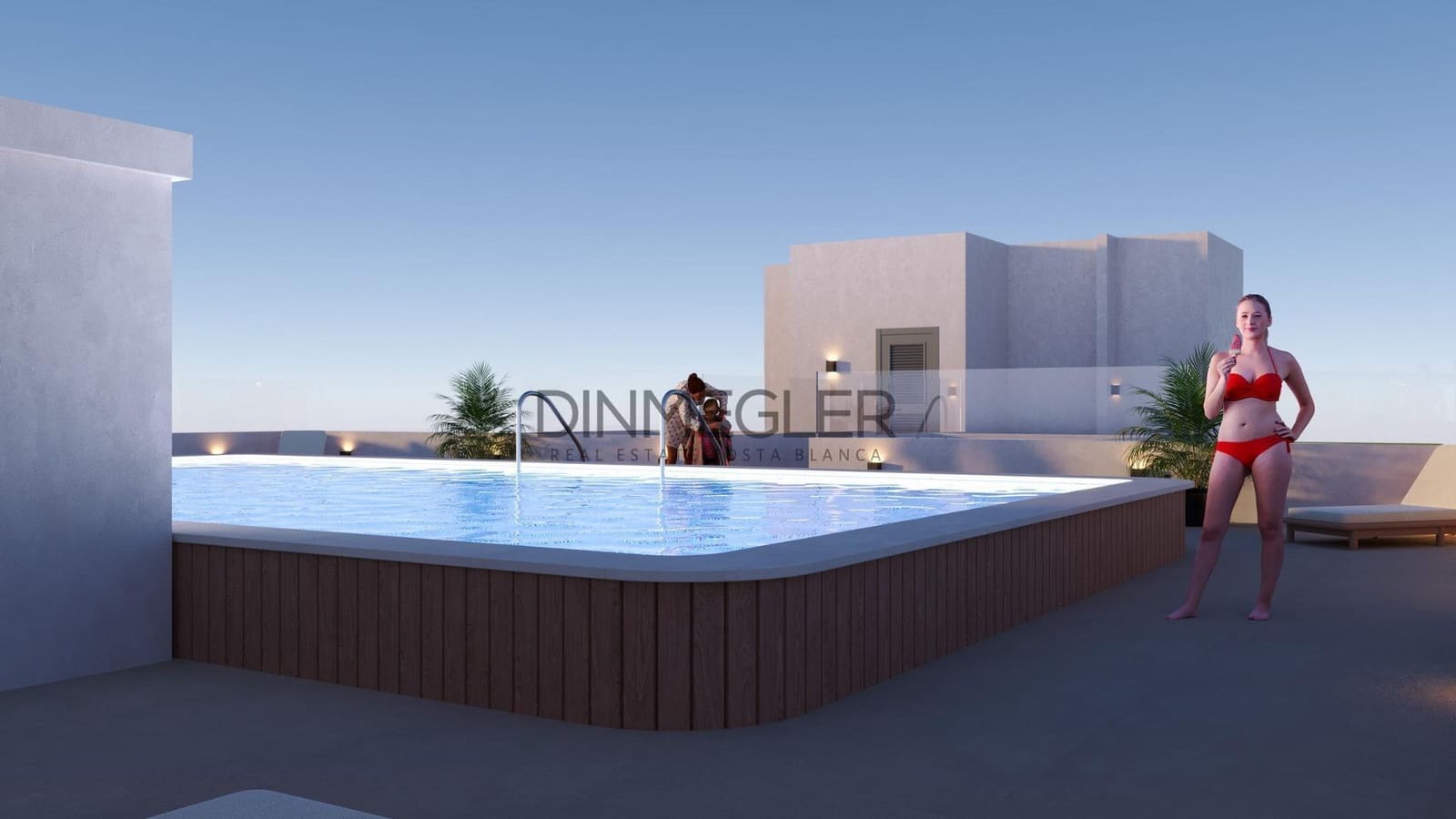 2 chambre Penthouse à vendre à San Miguel de Salinas avec piscine - 155 000 € (Ref: 9586409)