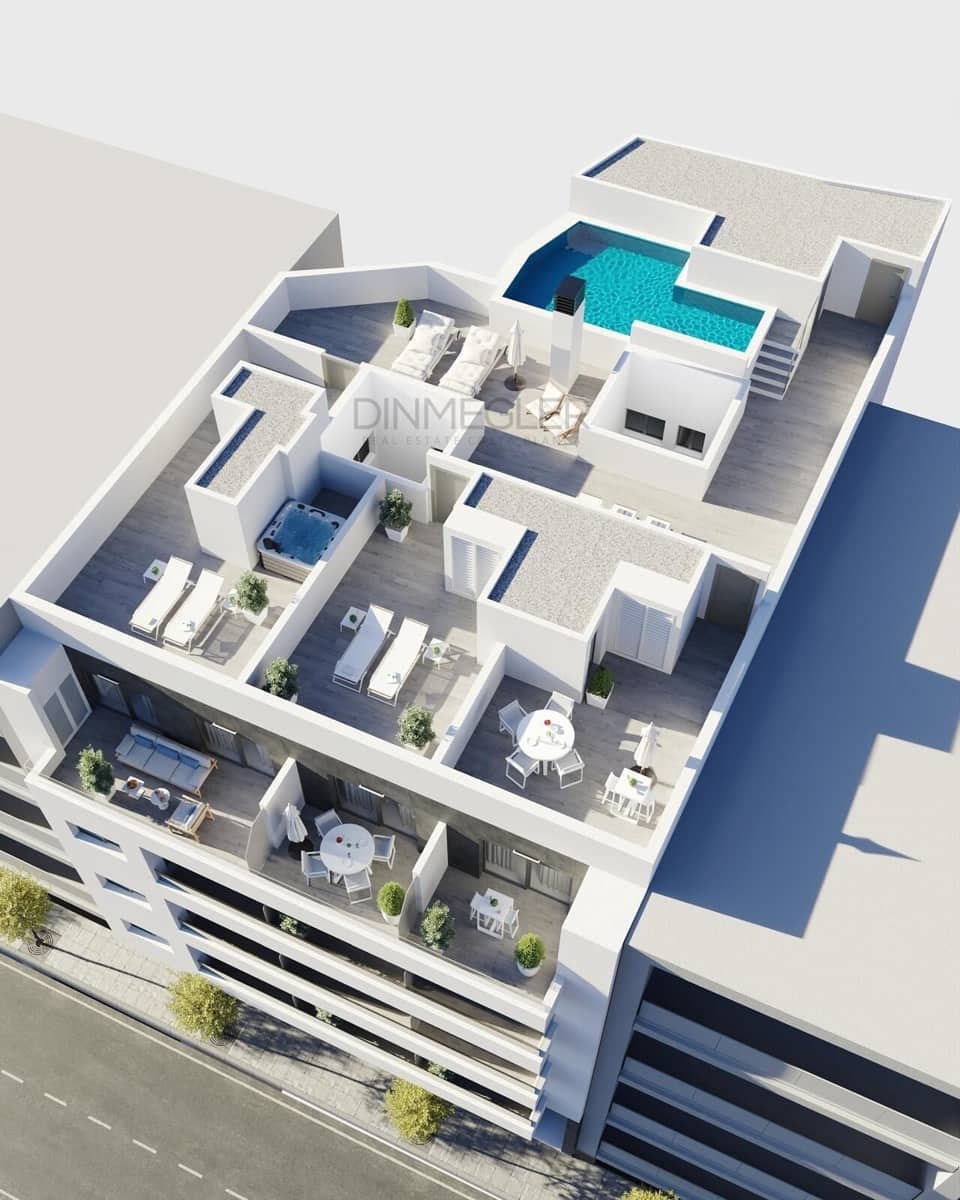 2 Zimmer Apartment zu verkaufen in Torrevieja mit Pool Garage - 299.000 € (Ref: 9596073)
