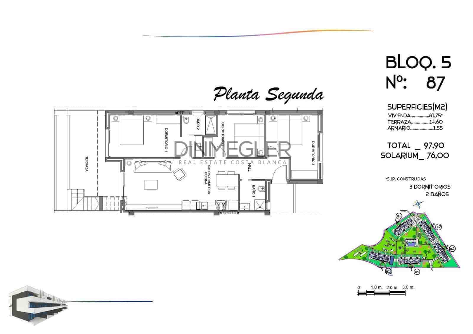 3 sovrum Takvåning till salu i El Raso med pool - 251 000 € (Ref: 9596074)