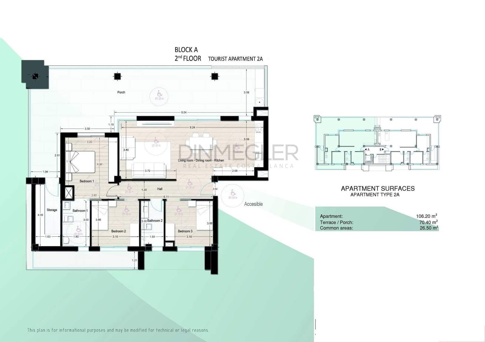 3 soverom Leilighet til salgs i Los Narejos med svømmebasseng - € 349 900 (Ref: 9596075)