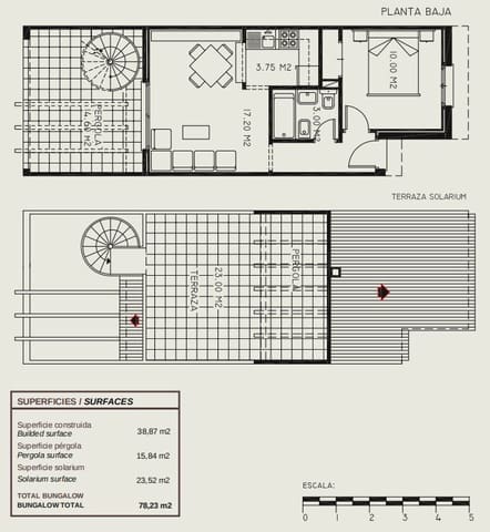 Apartamento de 1 habitación en Cometa - Carrió, Calpe / Calp en venta con piscina garaje - 200.000 € (Ref: 8945947)