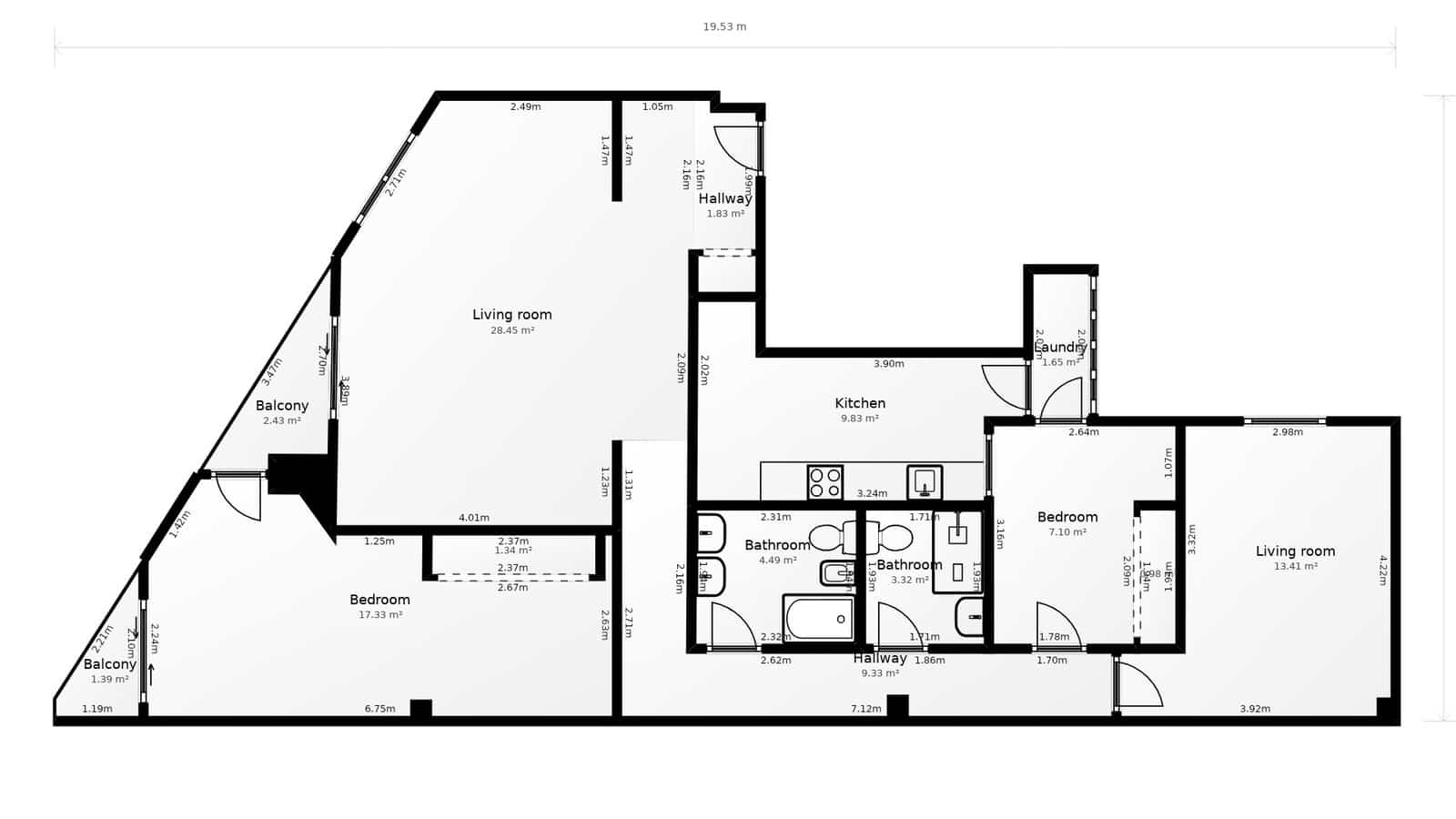 Apartamento de 3 habitaciones en València ciudad en venta - 420.000 € (Ref: 10014949)