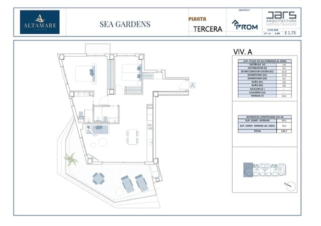2 soverom Leilighet til salgs i La Villajoyosa / Vila Joiosa med svømmebasseng garasje - € 480 000 (Ref: 10154498)