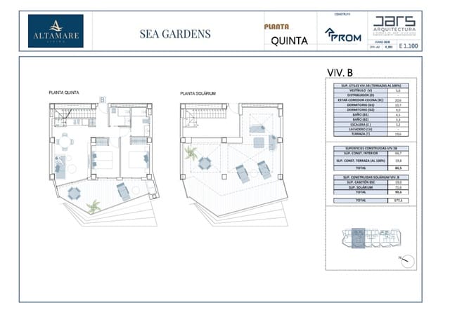 Ático de 2 habitaciones en La Villajoyosa / Vila Joiosa en venta con piscina garaje - 750.000 € (Ref: 10156116)