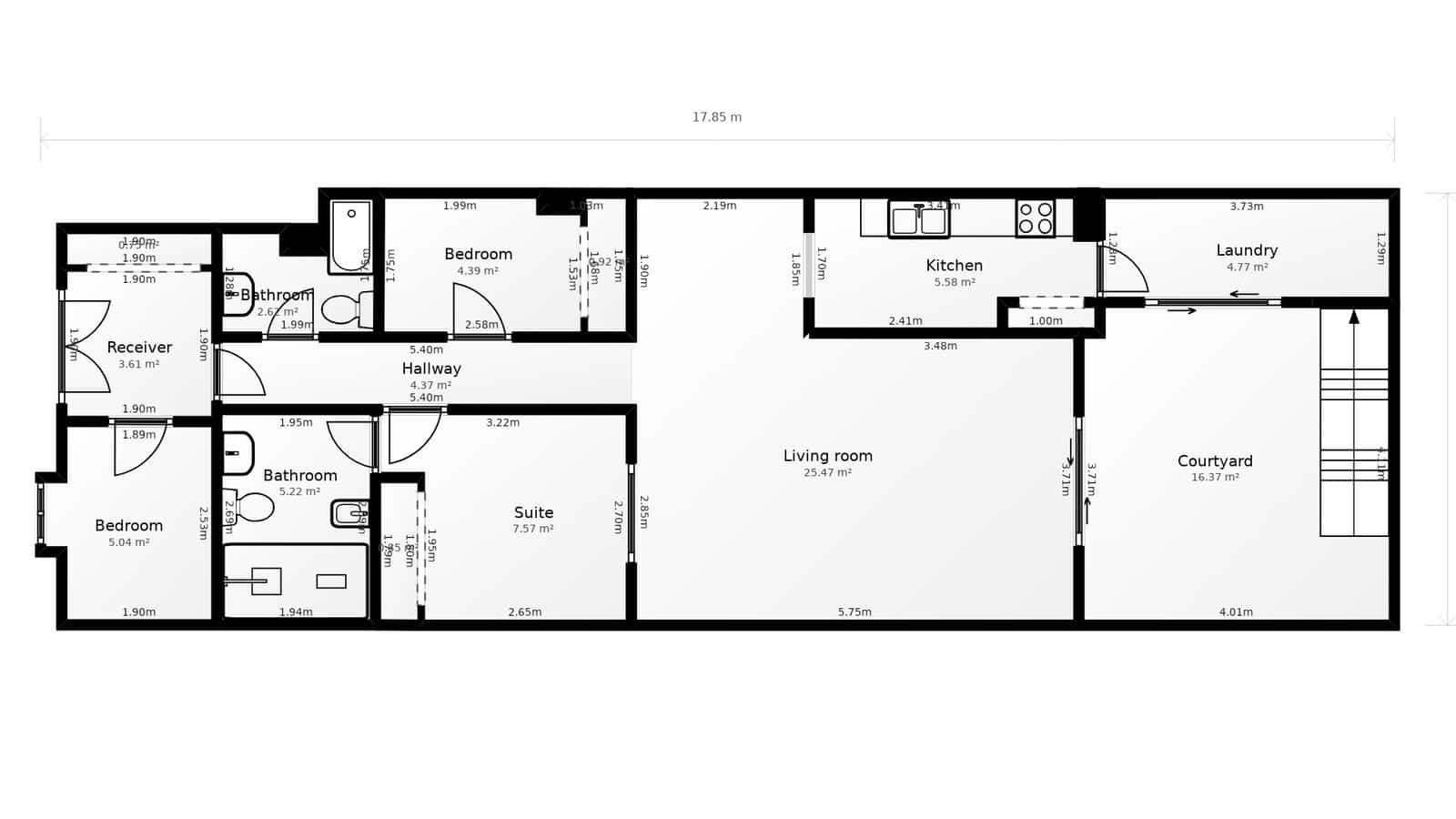 3 soveværelse Lejlighed til leje i Valencia by - € 1.750 (Ref: 8104975)