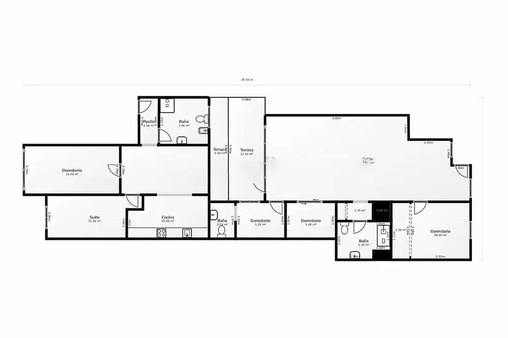 6 bedroom Terraced Villa for sale in Valencia city - € 1,500,000 (Ref: 8764523)