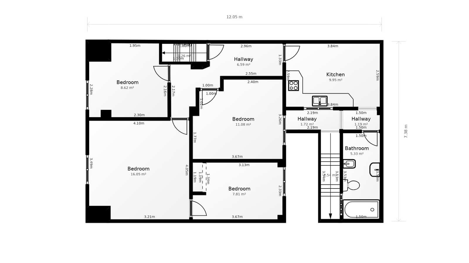 4 slaapkamer Appartement te koop in Sagunto / Sagunt - € 210.000 (Ref: 9389843)