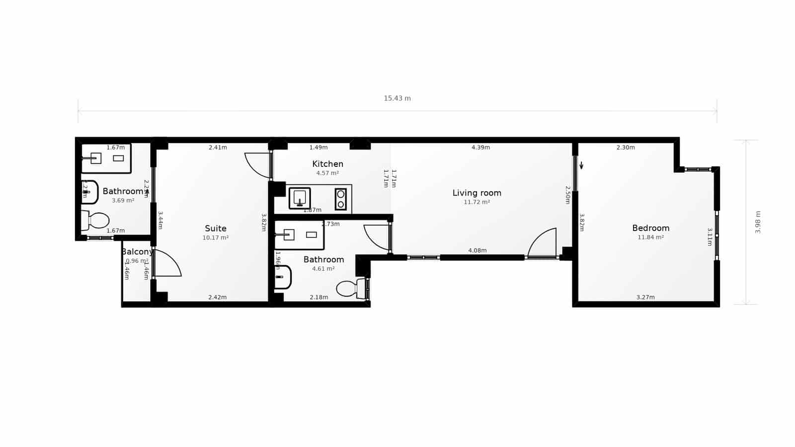 2 soverom Leilighet til salgs i Valencia by - € 230 000 (Ref: 9450391)