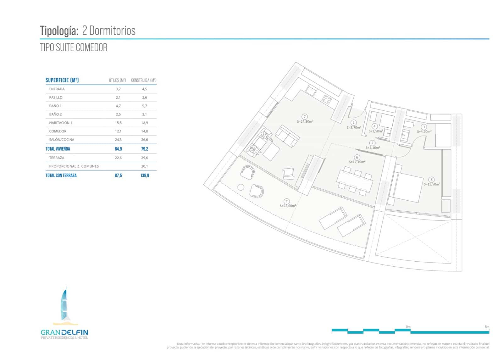 2 soverom Leilighet til salgs i Benidorm med svømmebasseng garasje - € 1 058 000 (Ref: 9805945)