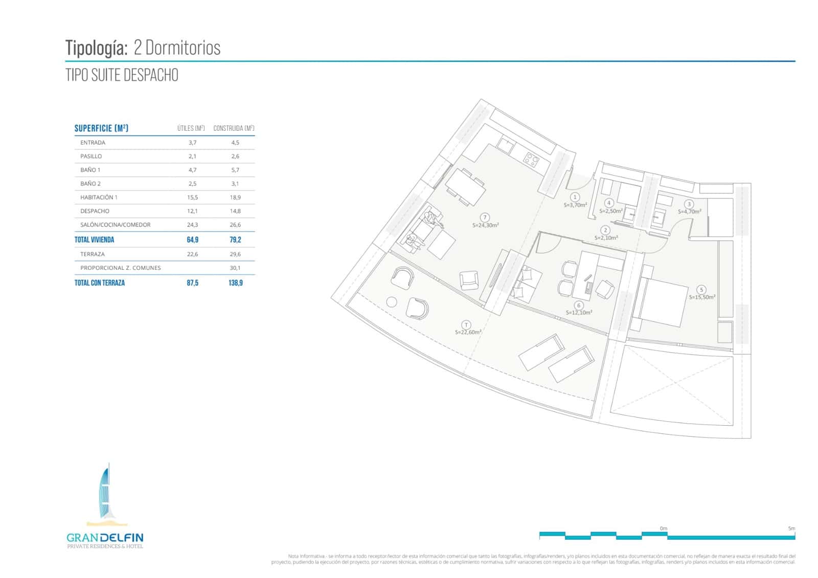 2 soverom Leilighet til salgs i Benidorm med svømmebasseng garasje - € 1 058 000 (Ref: 9805945)