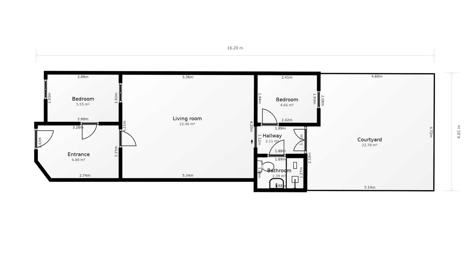 2 soverom Leilighet til salgs i Valencia by - € 380 000 (Ref: 9848384)