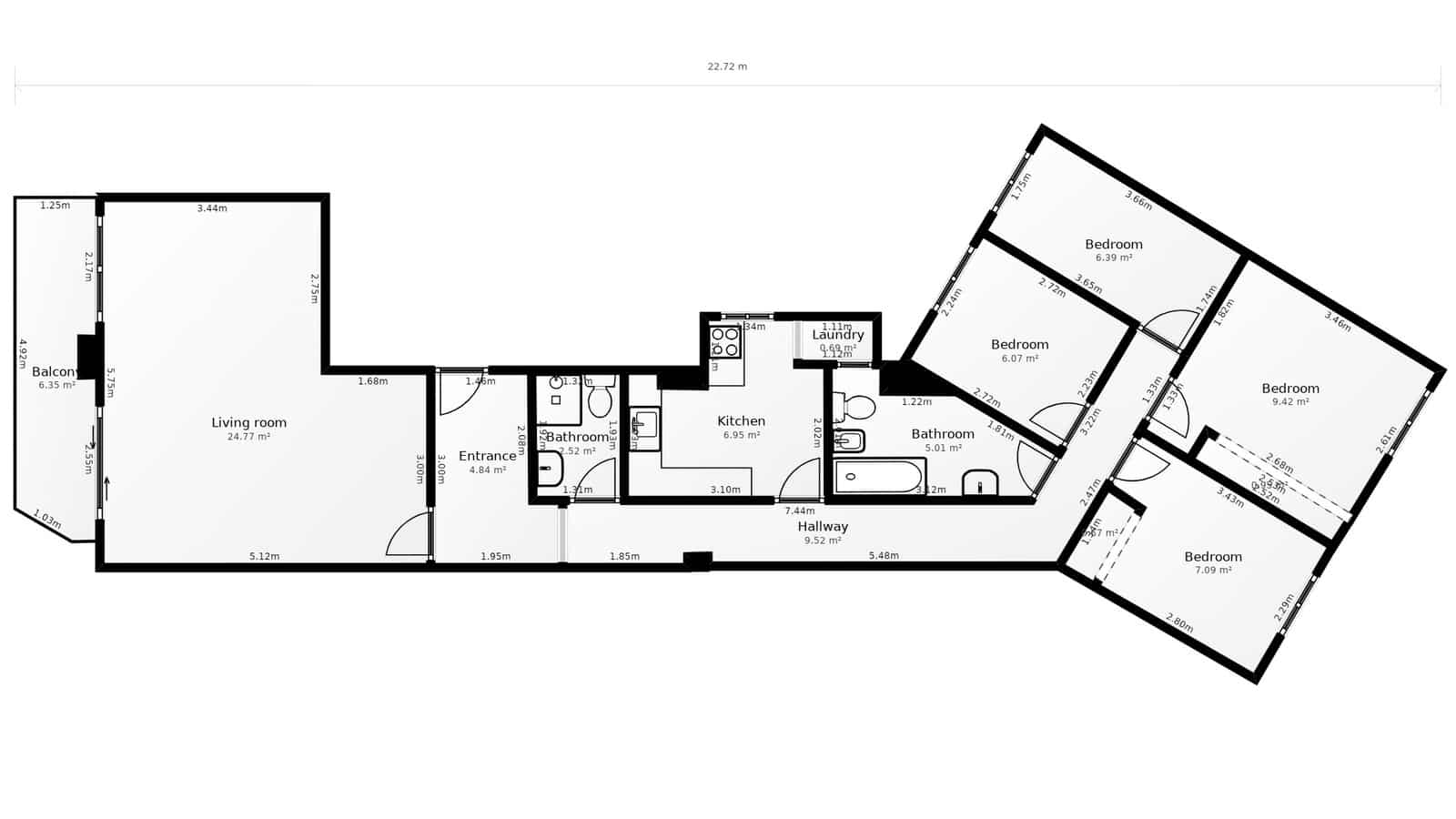 4 soverom Leilighet til salgs i Valencia by med garasje - € 424 000 (Ref: 9850424)