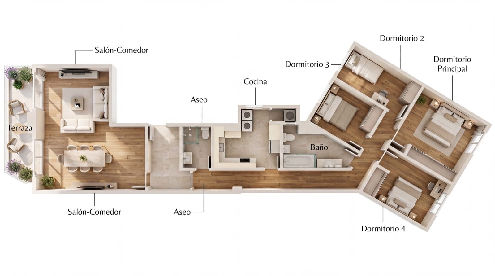 4 soverom Leilighet til salgs i Valencia by med garasje - € 399 000 (Ref: 9850424)