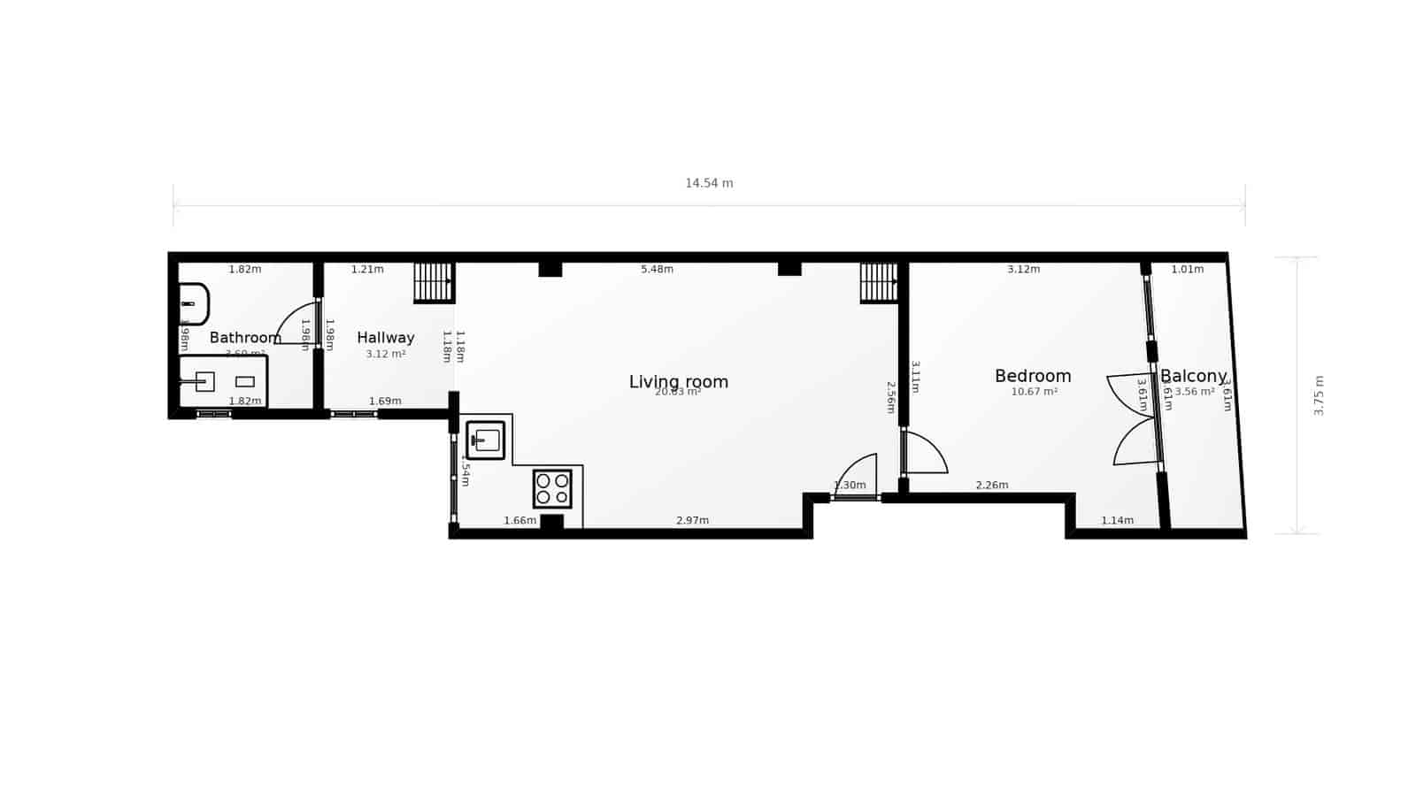 2 slaapkamer Appartement te koop in Valencia stad - € 335.000 (Ref: 9856276)