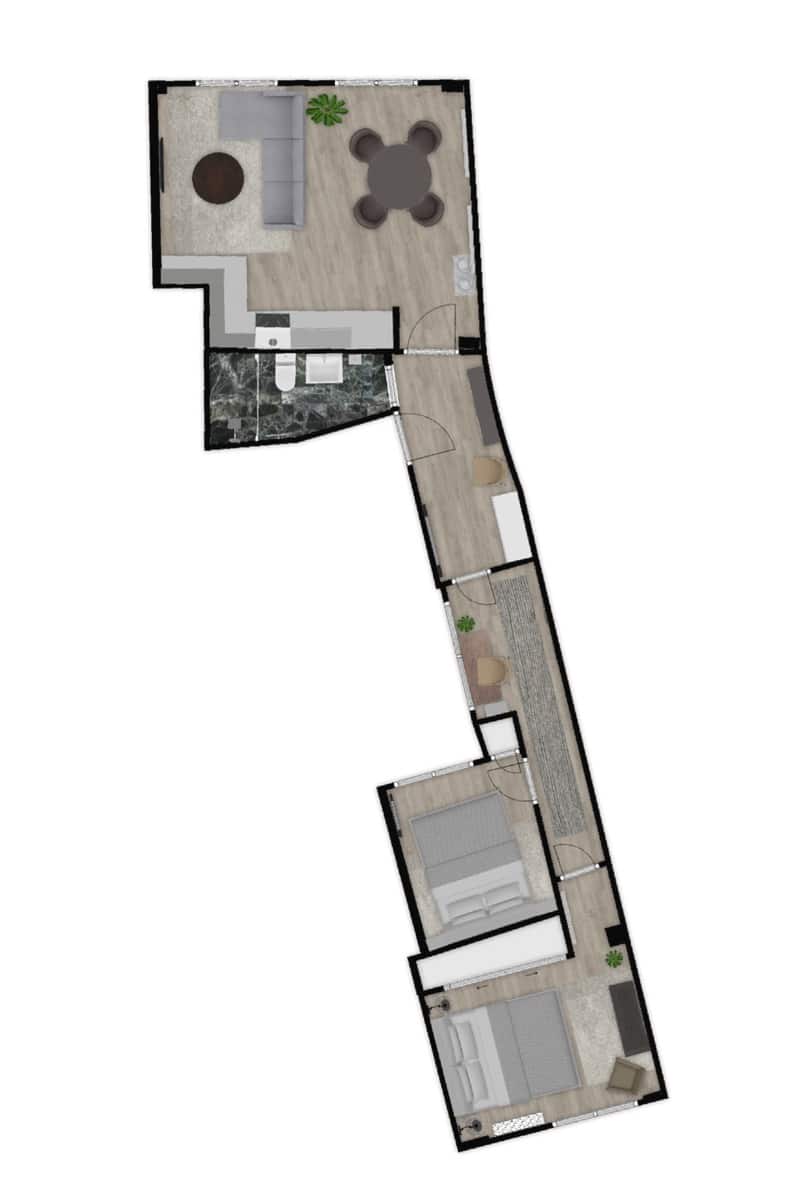 2 soveværelse Lejlighed til salg i Malaga by - € 529.000 (Ref: 8091395)